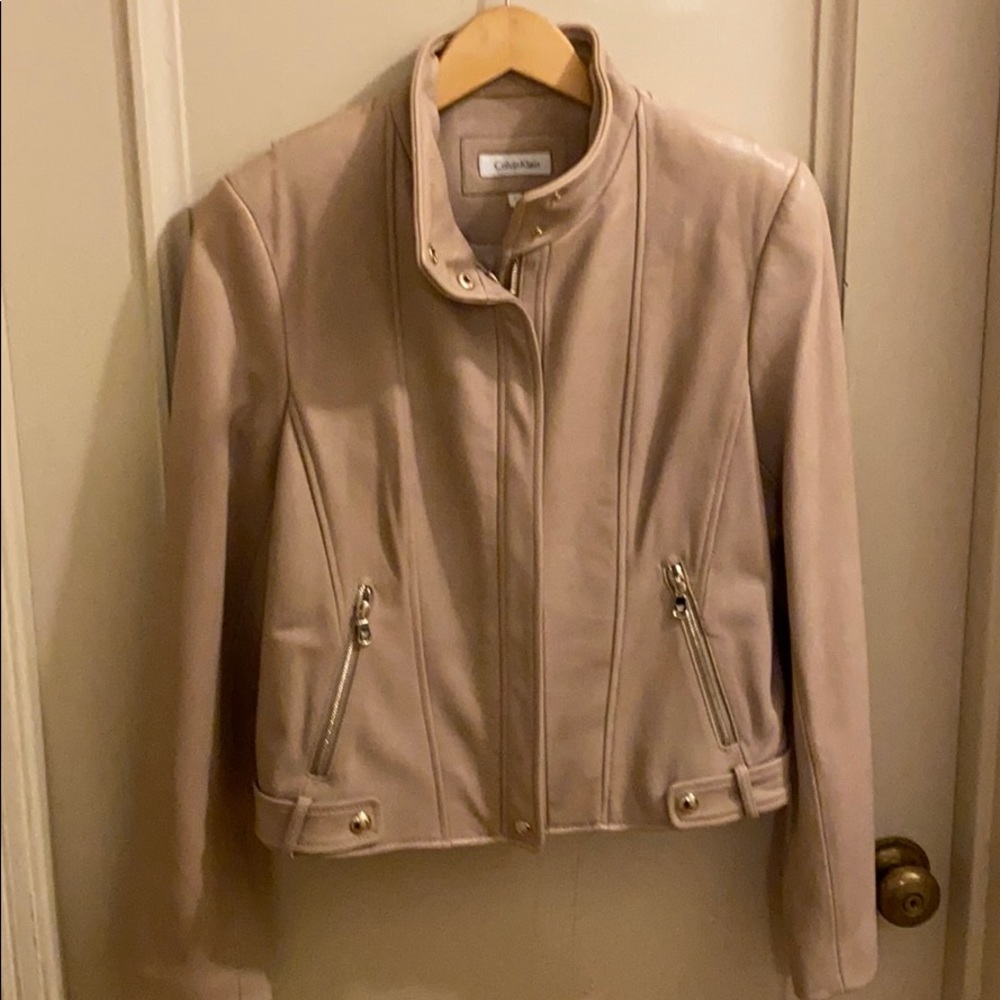 Calvin Klein Buttery soft leather jacket.